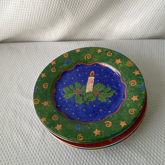 Potpourri Mix and Match Sango Holiday Bells Sue Zipkin Salad Plates. - Picture 6 of 10